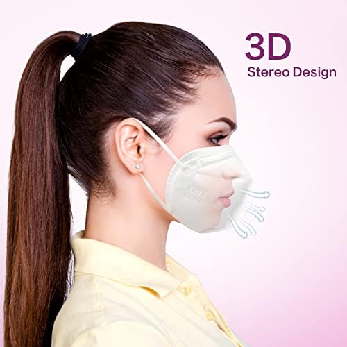 Miuphro KN95 Face Mask 25 Pack, 5-Layers Breathable KN95 Masks - Image 5