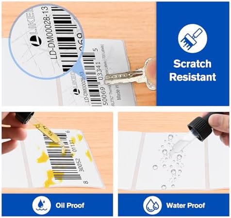LLIKED 3"x2" Removable Labels 700 Thermal Labels with No Residue - Image 5