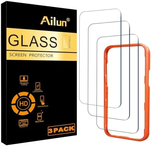 Ailun Screen Protector for iPhone 16 Pro Max, 3 Pack, Tempered Glass by Ailun
