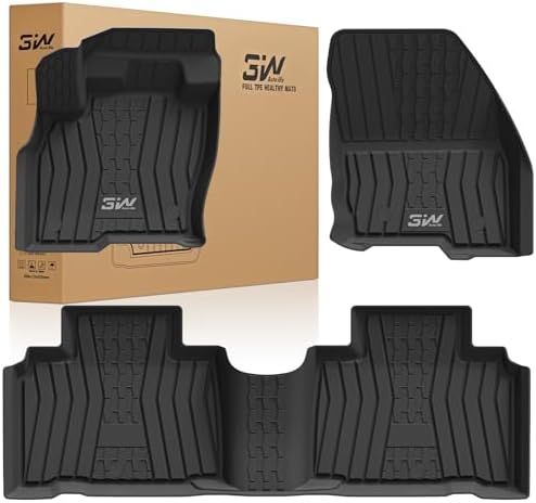 3W Floor Mats for Lincoln MKX 2016 2017 2018 & Lincoln Nautilus 2019-2023 by 3W