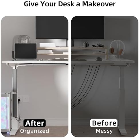 YECAYE 94.2 in Cable Management Under Desk,Easy Install Adhesive Mount Cord Hider,Cord Organizer,Wire Management,Wire Hider for Office Organization,Child & Pet Proof,Grey (Pack of 2) - Image 6