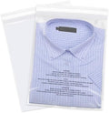 8" x 10" (100 Count) Clear Poly Bags with Suffocation Warning by Weploy