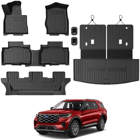 Floor Mats for 2020-2026 Ford Explorer 6-Seat Accessories by GALVAGNITE