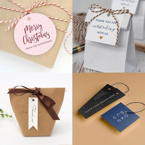 100 pcs Custom Hang Tags,Personalized Your Logo and Text Price Tags Jewelry Hang Tags Labels (Die Cut-Your Shape) - Image 6