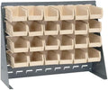 Quantum Storage Systems QBR-2721-210-24IV Ultra Bin Complete Bench Rack Package with 24 Ultra Bins, 27" x 8" x 21" , Ivory by QuantumStorageSystems