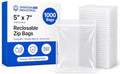5” X 7” (1000 Count) 2 Mil Clear Reclosable Zip Plastic Poly Bags by SpartanIndustrial