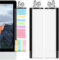 Office Desk Accessories 2pcs Multifunction Computer Monitor Memo Board - Transparent Computer Side Panel Memo Creative Monitor Side Panel Suitable for Office Home Desktop (Monitor Memo Board 9) by edooi