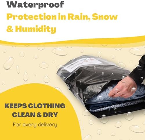 Shipping Bags (30 Pack) with Label Pouch - 8x12, 10x14 & 12x16 - Poly Mailers for Clothes, Self-Seal Plastic Mailing Envelopes - Tear & Water-Resistant Packaging Bags for Clothing, Not Padded - Image 5