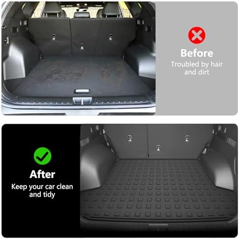 Cargo Mat Custom Fit for 2022-2025 2026 Hyundai Tucson Cargo Liner Trunk Mat - All Weather Cargo Mat Trunk Liner for 2026 2025 2024 2023 2022 Tucson Accessories Black - Image 3
