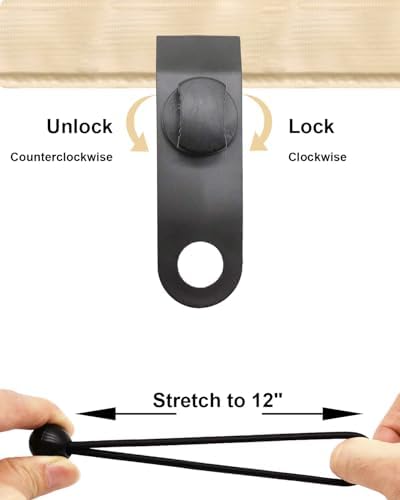 20 Pack Tarp Clips Lock Grip and 20 Pack Ball Bungee Cords 6 Inch - Image 3