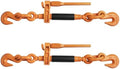 Ratchet Binder Plus Ratchet Chain Binder - 2 Pack Load Binder, 1/2" - 5/8" Grade 70 Chain, 18100 LBS Working Load Limit, Heavy-Duty Ratchet Binder with Folding Handle, DOT & SAE Compliant by Selvouth