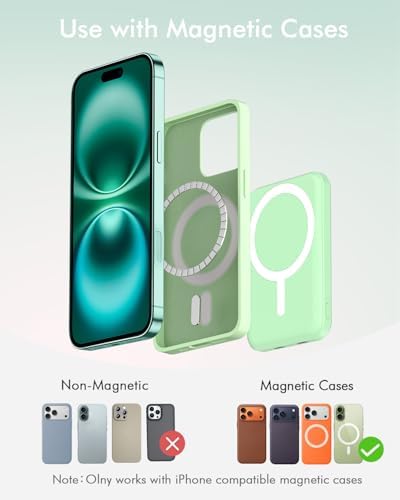 podoru for MagSafe Power Bank 5000mAh, Ultra-Slim Magnetic Portable Charger - Image 2