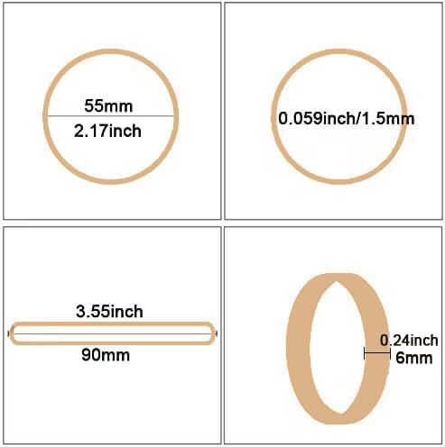 Rubber Bands Size #64, Elastic Band Beige 0.5bl about 110Pcs Wide Rubber Band - Image 2