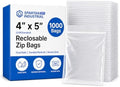 4” X 5” (1000 Count) 2 Mil Clear Reclosable Zip Plastic Poly Bags by SpartanIndustrial