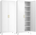 SteeLoong 75" Metal Storage Cabinet with Doors and 5 Adjustable Shelves by Steeloong