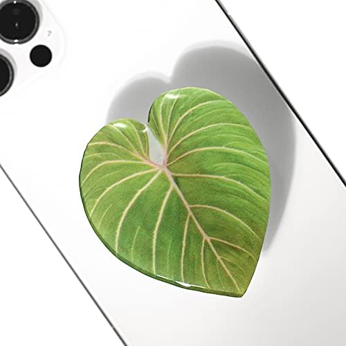 OnTheGrip Cute Acrylic Tropical Leaf Design Collapsible Expandible Mobile Phone Grip Stand Holder for Smartphone Tablet Cell Phone Accessory (Gloriosum) by OnTheGripofficial