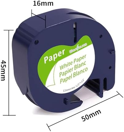 4 Pack Wonfoucs Compatible for Dymo White Paper Label Refill 1/2 x 13 91330 - Image 7