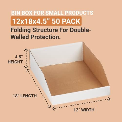 BOX USA Shipping Boxes Medium 12"L x 18"W x 4.5"H, 50-Pack, Corrugated Cardboard Box for Packing, Shipping and Storage - Image 2