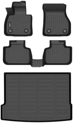 HAFIDI® All Weather Floor Mats & Cargo Liner Fit for BMW X2 2023 2022 2021 2020 2019 2018 Car Mats for BMW X2 Floor Liners TPE Anti-Slip Automotive Full Set Custom Accessories - Black by HAFIDI