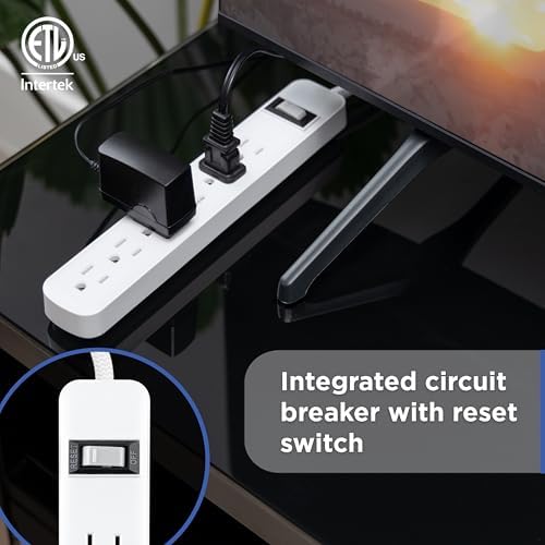 GE Surge Protector Power Strip with USB Ports, Combo Pack - Image 6