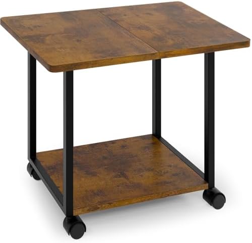 MARTY 22"x15.75" Large Printer Stand Under Desk, Rolling Cart Printer Table by MARTY