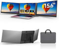 Laptop Screen Extender 15.6", IPS Plug&Play Portable Monitor for Laptop, FHD 1080P Triple Monitor Extender, Ultra-Slim Travel Extended Screen for Business Work Study by DZVW