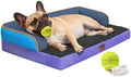 Comfort Expression Washable Dog Bed with Bolster for Medium to Large Dogs by ComfortExpression