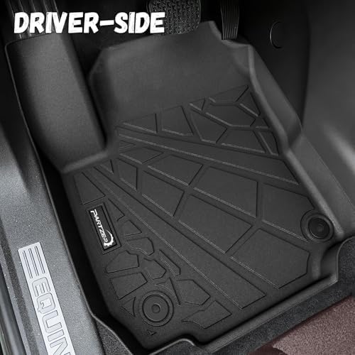 Floor Mats for Chevy Equinox/GMC Terrain 2018-2024 (Not fit EV Models), All Weather TPE Protection Floor Liners Accessories, 1st & 2nd Row & Cargo Liner - Image 3
