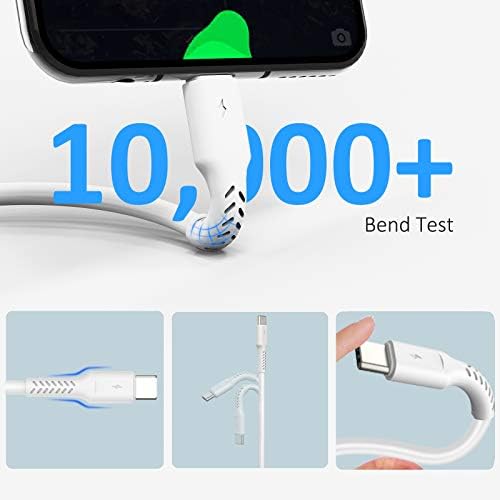 6 inch Short USB C Cord Fast Charge 5 Pack Durable USB A to USB Type C 3A Fast Charging Cable for Charging Station Compatible with Samsung Galaxy Note 20 A20 A51 S10 S20 Plus Ultra LG Stylo K51 - Image 4