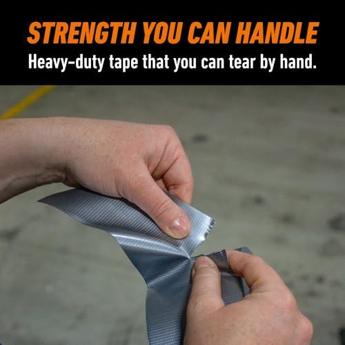 GORILLA Tough & Wide Heavy Duty Duct Tape, Silver, 2.88" x 25 yd, 1-Pack - Image 6