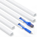 ZhiYo 85" Cord Cover for 1 Wire, Mini White Cord Hider Wall, 0.5"W x 0.3"H by ZhiYo