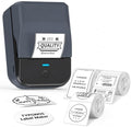 PM240 Label Maker Machine with 3 Tapes, Label Printer Blue, Set 2 by TYPONOS