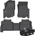 Car Floor Mats Custom Fit 2022 2023 2024 2025 2026 Nissan Frontier Crew Cab with 2nd Row Under-Seat Storage NOT for 2nd with Under Seat Speaker Accessories for 22-26 Nissan Frontier Crew Cab by Wailtnb