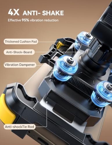 JOYROOM Motorcycle Phone Mount 150mPh Anti-Shock Dual Vibration Dampener - Image 2
