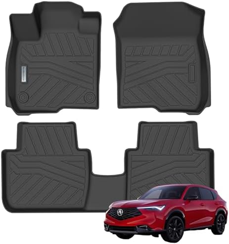 Floor Liners for 2025 Acura ADX & Honda HR-V 2023-2026 TPE All Weather Protection 1st & 2nd Row Car Floor Mats 2025 ADX Accessories-Black by SANBAN-AXE