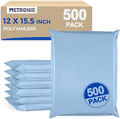 Metronic Poly Mailers 12x15.5 500PC Bulk Shipping Bags for Small Business by METRONIC