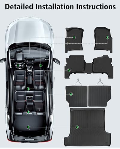 Floor Mats & Cargo Liner & Backrest Mat Custom for Toyota 4Runner 1996-2002 - Image 7