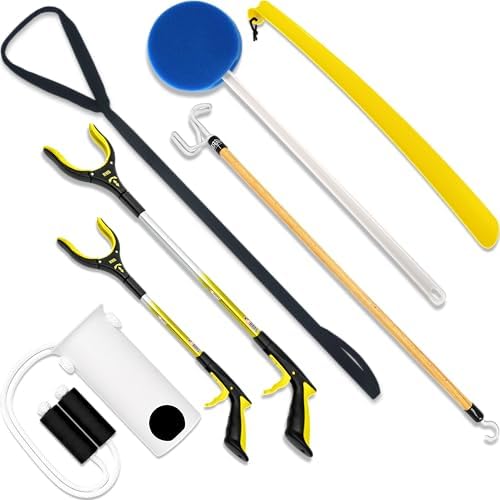 RMS Premium 7-Piece Hip & Knee Kit with Short & Long Reacher Grabbers by RMS