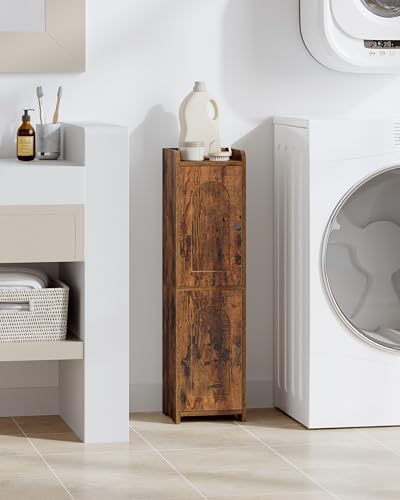 Hzuaneri Bathroom Storage Cabinet, Small Corner Floor Cabinet with 2 Doors - Image 3