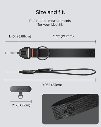 Spigen Phone Wrist Strap with Lanyard and Tether Tab (Universal) - Image 3