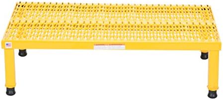 Vestil AHW-H-2436 Steel Adjustable Work-Mate Stands 36-7/16 in. x 23-1/2 in. x 10-1/2 in. 500 Lb. Capacity Yellow - Image 3
