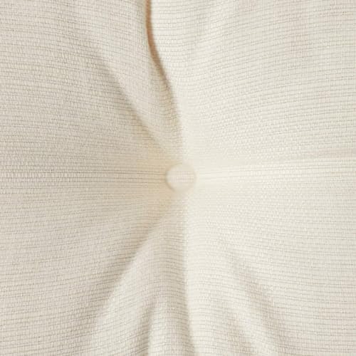 Klear Vu The Gripper Non-Slip Tufted Bench Cushion for Indoor Furniture, Assembled in USA, Entryway Storage, Bay Window, Corner Nook or Piano Seat, 27 Inches, Solid Ivory - Image 4