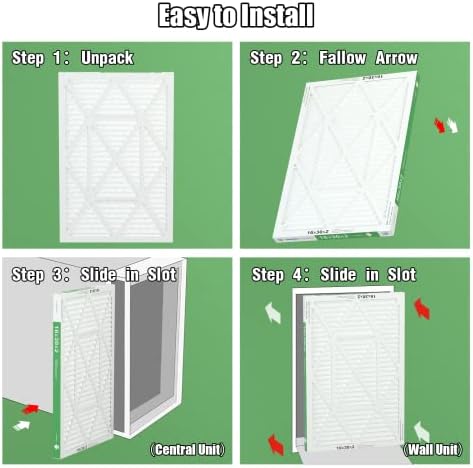 16x30x2 Air Filter TRIGHTFILTERS, Durable MERV 8 Pleated Home HVAC AC Furnace Heater Filters Replacement, Lightweight Compact Air Conditioner Filters 4 Pack - Image 5