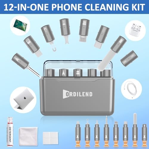 iPhone Cleaning Kit for Charging Port, Cleaner Kit for AirPod Phone, Grey - Image 2