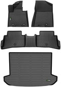 All Weather Floor Mats & Cargo Liner Set for 2017-2022 Kia Sportage (Gas ONLY) Full Set Accessories (Cargo Tray in Upper Deck Position) by HAFIDI