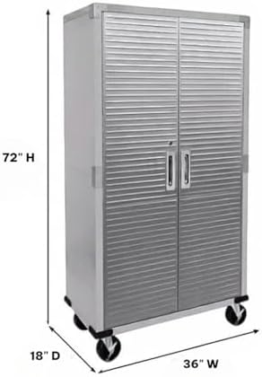Heavy-Duty Commercial Storage Cabinet (Granite Gray, 36" W x 18" D x 72" H) - Image 2