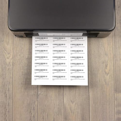 Address Labels for Printer 750 Labels - 1" x 2-5/8", Mailing, Storage & Pantry Organization, Laser/Inkjet Compatible, 30 Per Page, 25 Sheets - Image 3