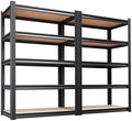 71" H x 32" W x 14" D Garage Shelving Unit, 2-Pack Heavy Duty Metal Storage Shelves, 2050 LBS Total Capacity, Adjustable Boltless Steel Racks for Garage, Pantry, Basement, Warehouse, Black by CreatingaComfortableLiving