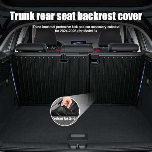 Rear Seat Back Protector Mats for Tesla Model 3 Highland 2024 2025 2026 - Image 4
