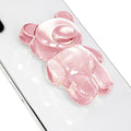 On The Grip 3D Gummy Bear Style Expandable Collapsible Mobile Phone Grip Stand Holder for Smartphone Tablet Cell Phone Accessory (Clear Pink) by OnTheGripofficial